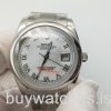 Rolex Datejust 16200 Silver urtavla 36 mm rostfritt stål automatisk klocka