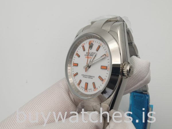 Rolex Milgauss 116400 Mens 40mm automatisk stål automatisk klocka
