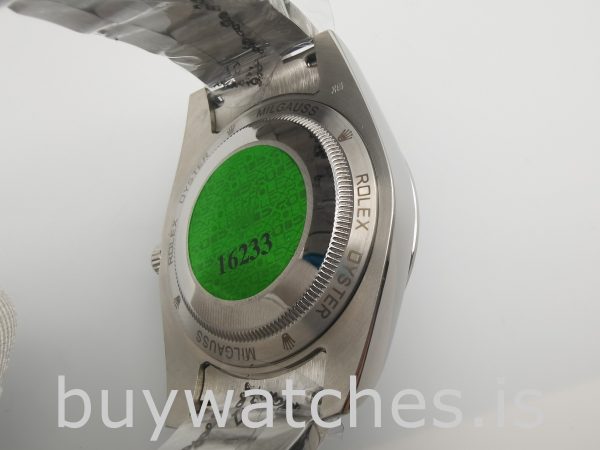 Rolex Milgauss 116400 Mens 40mm automatisk stål automatisk klocka