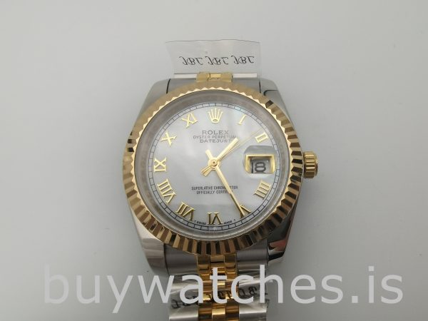 Rolex Datejust 116233 Kvinnor vit stål 36 mm automatisk klocka