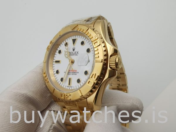 Rolex Yacht-Master 16628 Män 40mm 18k gult guld automatisk klocka