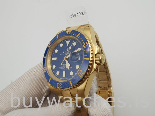 Rolex Submariner 116618LB Herrklocka 40mm Blue Dial Automatic Watch