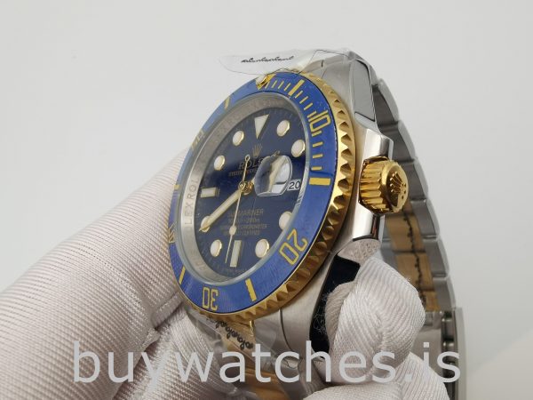 Rolex Submariner 116613LB Runt guld 40mm automatisk klocka i rostfritt stål