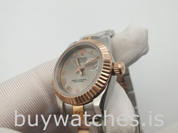 Rolex Datejust 179171 Lady Grey 26mm Steel Rose Gold Automatic Watch