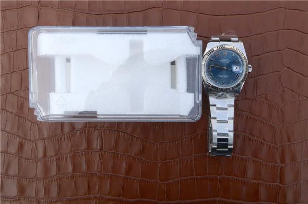 Rolex Datejust 116234 Replica Blue Dial 36mm Lady Silver klocka